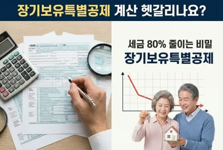 장기보유특별공제 계산 헷갈리나요? 세금 80% 줄이는 비밀