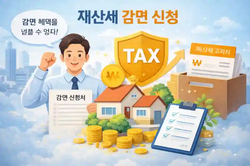 재산세 감면 신청법 총정리