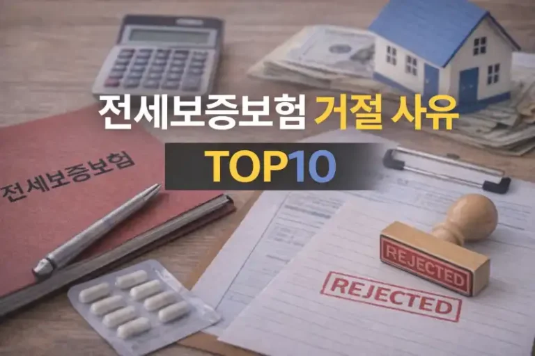 전세보증보험 거절 사유 TOP10
