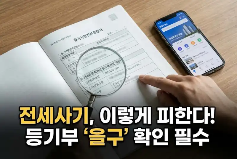 전세사기 어떻게 피할까? 등기부 을구 확인법