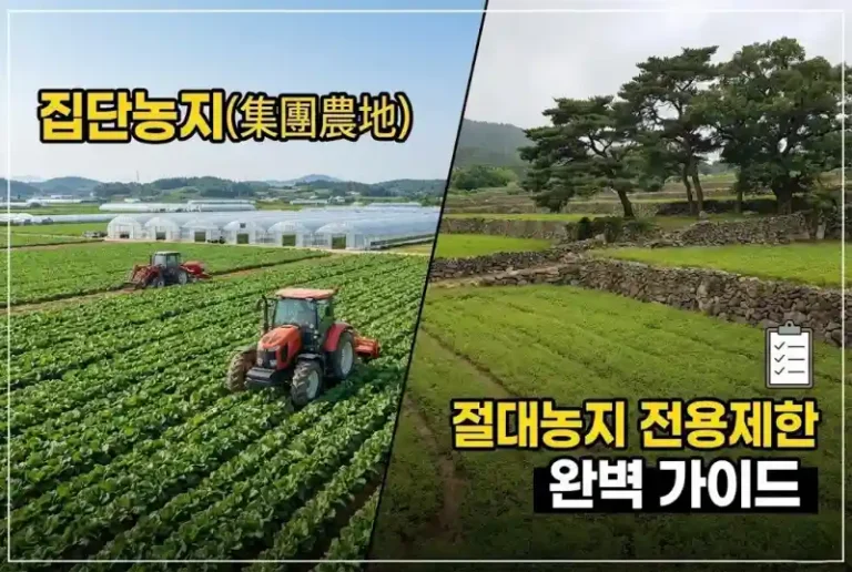 집단농지란? 절대농지 전용제한 완벽 가이드