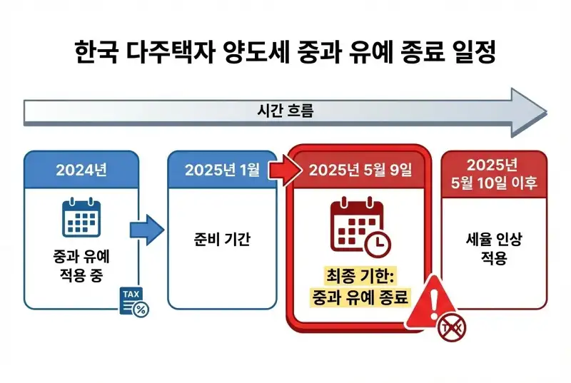 서울 주요 지역 부동산 전경양도세 중과 유예 종료 일정표