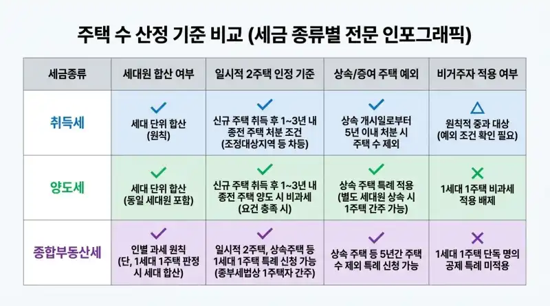 주택 수 산정 기준, 오피스텔·분양권은 포함될까?