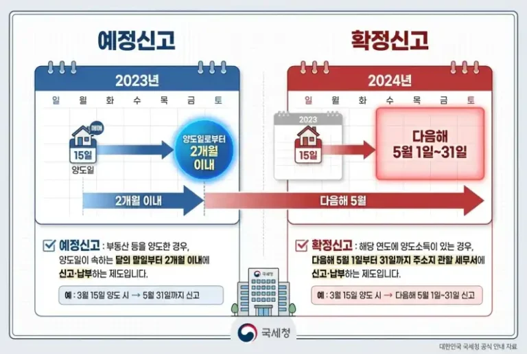 양도세 예정신고 놓치면 벌금?