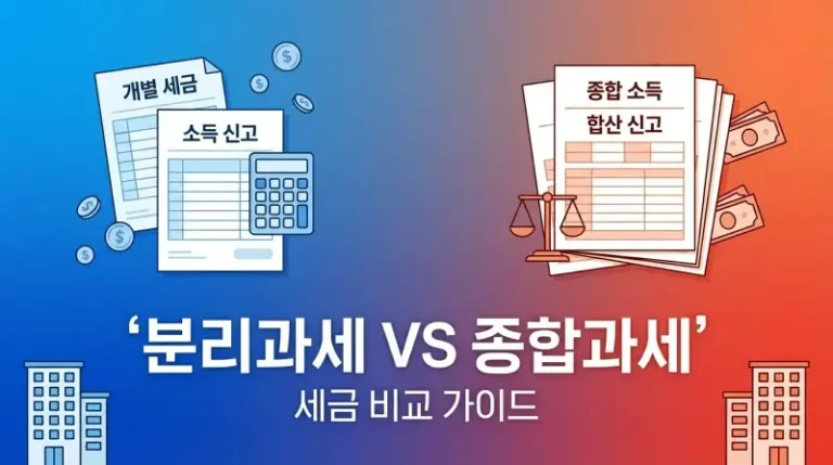주택임대 사업소득 분리과세 vs 종합과세, 3년 신고해보고 깨달은 선택 기준