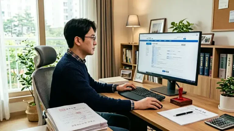 법원 전자소송 시스템 신청 장면