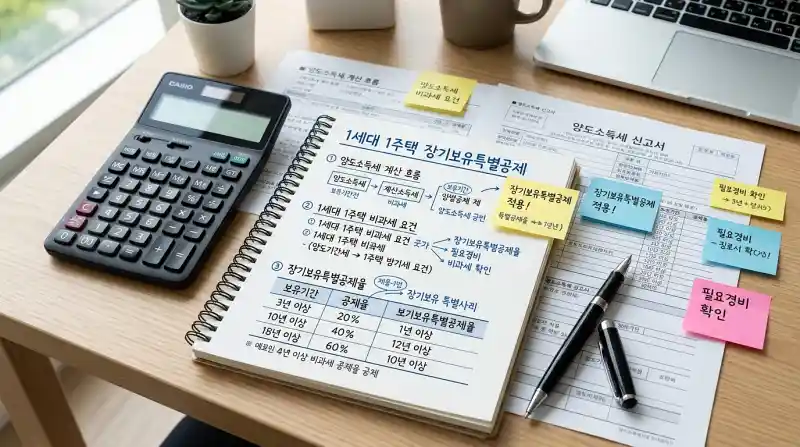 1주택 세금 계산 장면