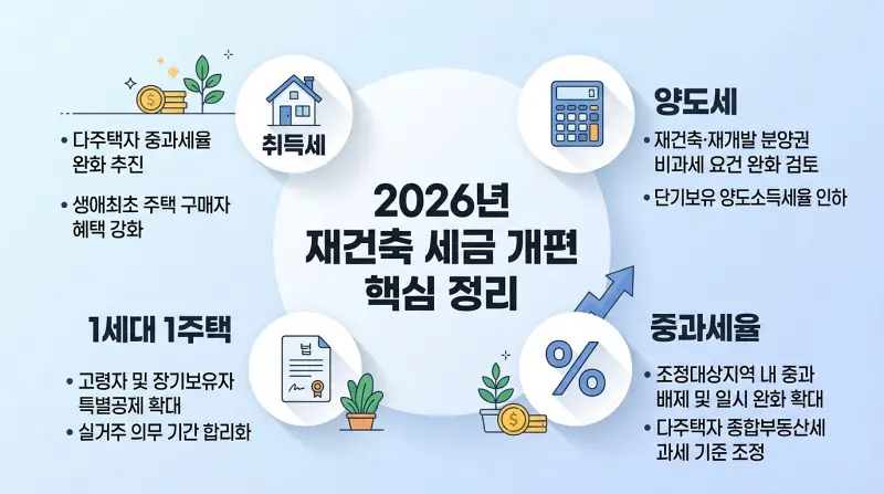 2026년 세금 개편 인포그래픽