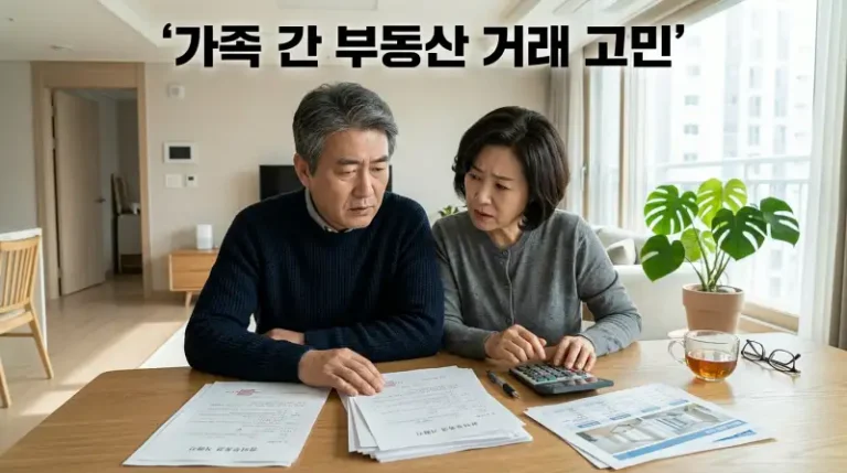 가족 간 부동산 거래 고민