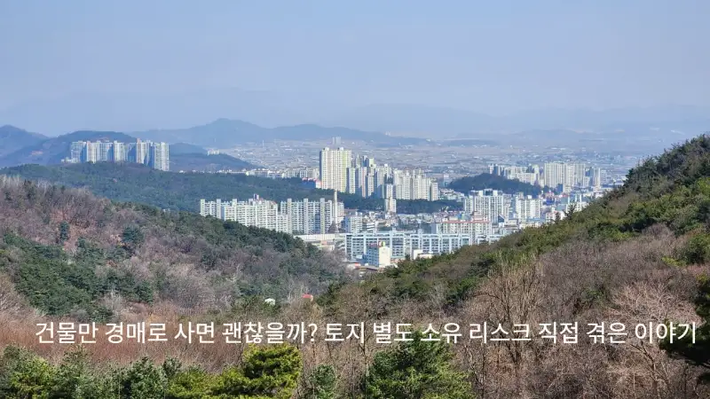 건물만 경매로 사면 괜찮을까? 토지 별도 소유 리스크 직접 겪은 이야기