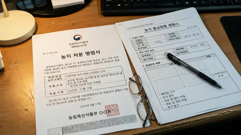 농지 처분 명령서