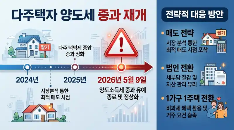  '다주택자 양도세 중과 재개' 