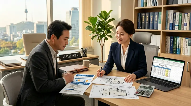 세무 상담 장면 