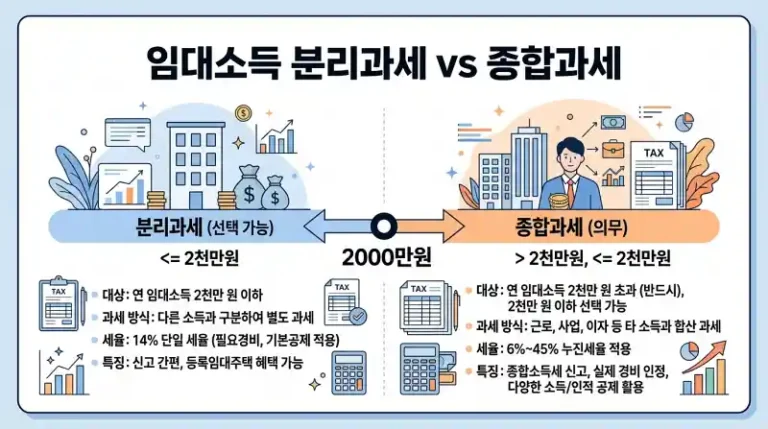 임대소득 분리과세 vs 종합과세 비교