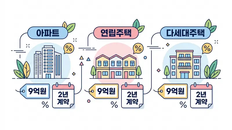 임대주택 유형별 인포그래픽