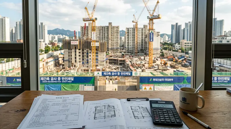 재건축 공사 현장