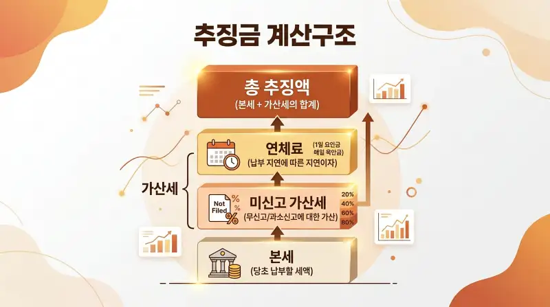 추징금 계산구조 다이어그램