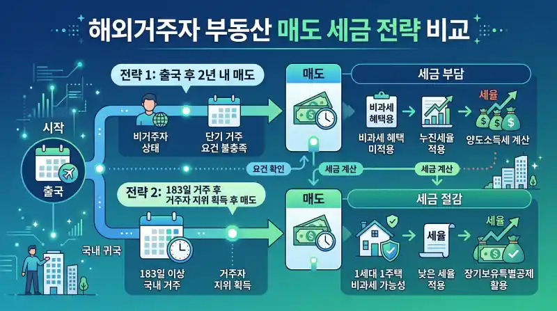 해외거주자 부동산 매각 전략 타임라인