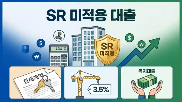 SR 미적용 대출 총정리