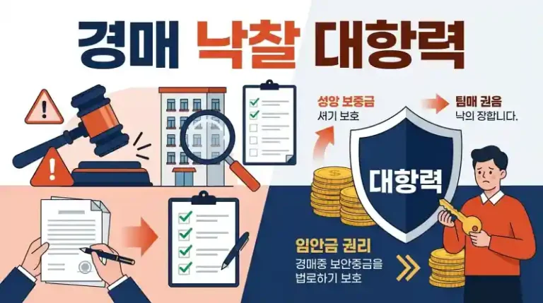 경매 낙찰 전 필수! 대항력 임차인 보증금 인수 가이드