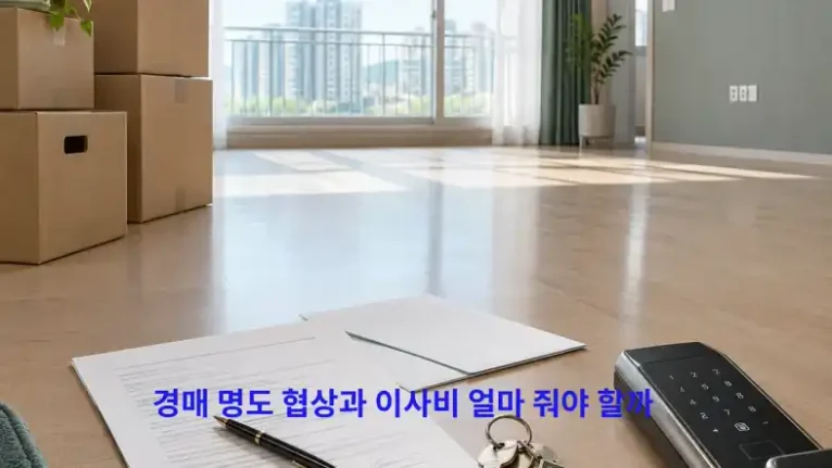 경매 명도 협상과 이사비 얼마 줘야 할까