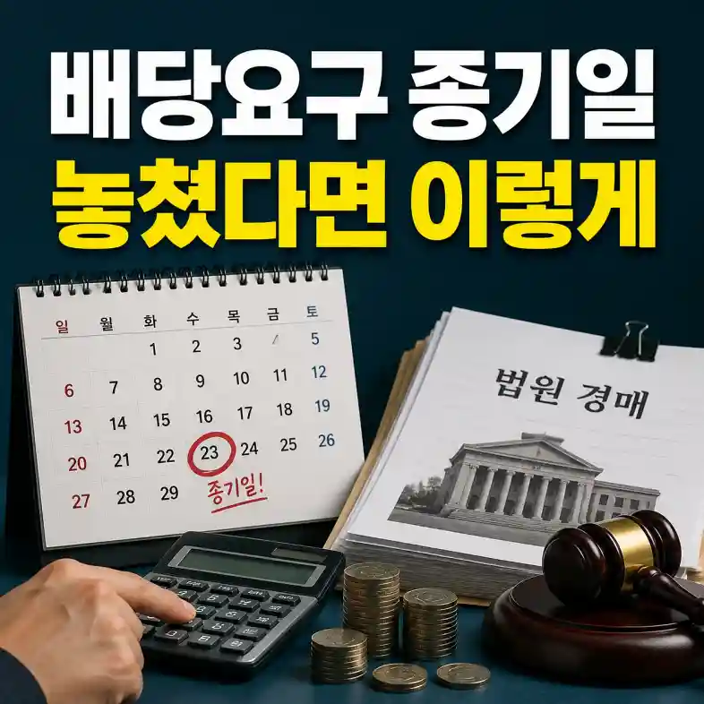 배당요구 종기일 놓쳤을 때 대응법