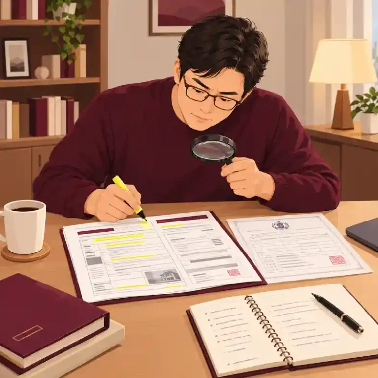 매각물건명세서 보는 법에 따라 최선순위 설정일과 임차인 전입일을 형광펜으로 표시하며 확인하는 경매 입찰자